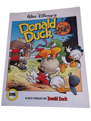 Donald Duck als jockey (105)